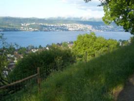 Panoramaweg Pfannenstil - Blick auf Zürichsee - Region Zürichsee