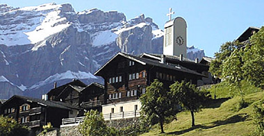School and church of Albinen