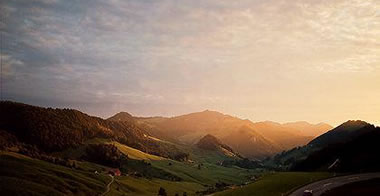 Passwang - the route from the lowlands to the Schwarzbueben area.<br>