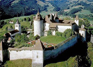 The glorious past of Gruyeres Castle is presented by a display of its mediaeval treasures, (Capes worn by Charles the Bold) as well as paintings, tapestries and furniture from the Renaissance and Baroque periods.<br>