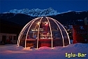 Iglu Bar, Aprés Ski Treffpunkt bei der Talstation Savognin
