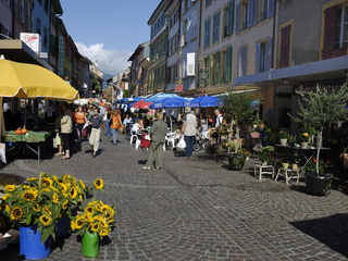 Les marchés et foires d'Yverdon-les-Bains - © Claude Jaccard / www.vaud-photos.ch