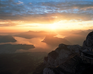 Mount Pilatus view on Lake Lucerne