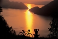Sonnenuntergang in der Region Vierwaldstättersee