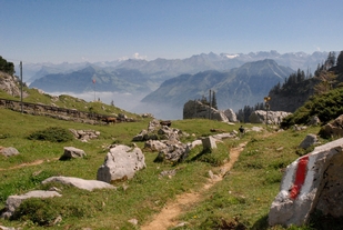 Pilatus mit Aussicht auf Stanser- und Buchserhorn