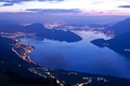 Abendstimmung auf dem Niederbauen mit Aussicht auf den Vierwaldstättersee