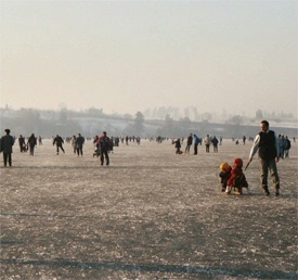 Ice skating - Lake Zürich region