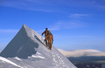 Abstieg vom Breithorn