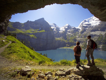 Panoramablick mit Oeschinensee