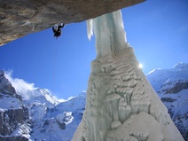 Eisklettern Allmenalpfall Kandersteg