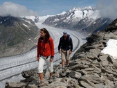Itinéraire chemin d'altitude Bettmerhorn-Eggishorn patrimione UNESCO