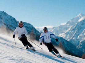 Skiing in Grächen