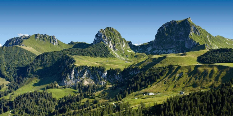 Nicht weit von Bern erstrecken sich grosse Waldflächen mit idyllischen Dörfern, unterbrochen durch tiefe Canyons.