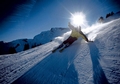 Skifahrer auf Klewenalp