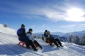 Schlittler im Gebiet Klewenalp-Stockhütte