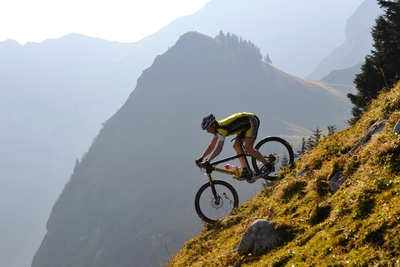 Biker im Gebiet Klewenalp-Stockhütte