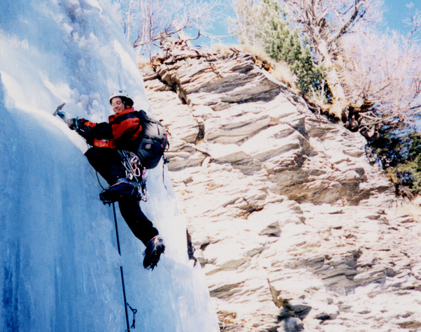 Eisklettern Saas-Grund