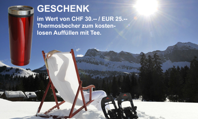 Relaxen nach der Schneeschuhtour in der Region Vierwaldstättersee