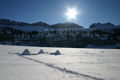 Iglu auf der Älggialp