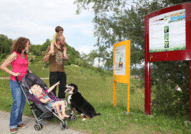 Spaziergänge zugänglich mit Kinderwagen