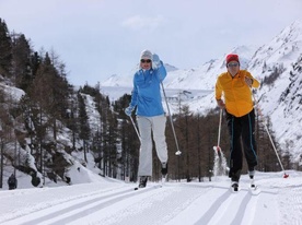 La pista della valle di Saas - 26 km di sci di fondo