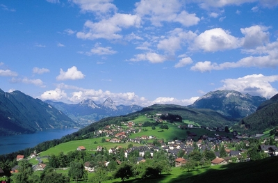 Emmetten Dorf mit Aussicht