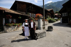 Bönigen - local colour on the shores of Lake Brienz