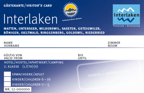 Gästekarte Interlaken Gästekarte Interlaken