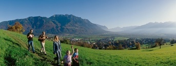 Blick auf Liechtenstein vom Eschnerberg
