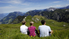 Blick vom Rappenstein auf das Berggebiet Blick vom Rappenstein auf das Berggebiet