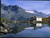 Schwarzsee lake and chapel