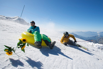 Skiing the whole year round