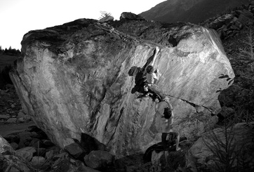 Rock climbing in Randa