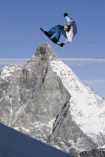 Jump à près de 4000 mètres d'altitude