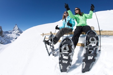 Schneeschuhlaufen auf Rotenboden