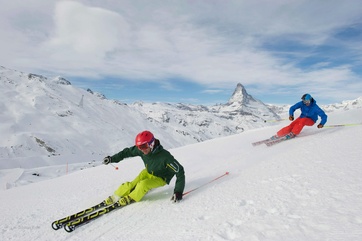 Beste Schneeverhältnisse am Matterhorn.