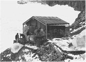 Das Arben-Biwak in seiner ersten Version von 1977.