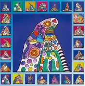 Der Oktober, frei gestaltet nach Friedensreich Hundertwasser.