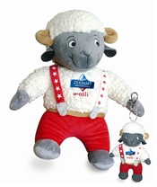 Wolli Kuscheltier und Schlüsselanhänger