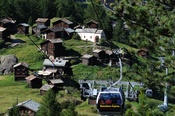 Meadow in Blatten and the Matterhorn Express