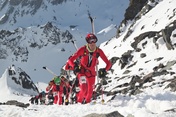 Patrouillen beim Kontrollposten Rosablanche, 3160 m.ü.M.