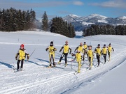 Les enfants s’entraînent au ski de fond dans la Région du Léman